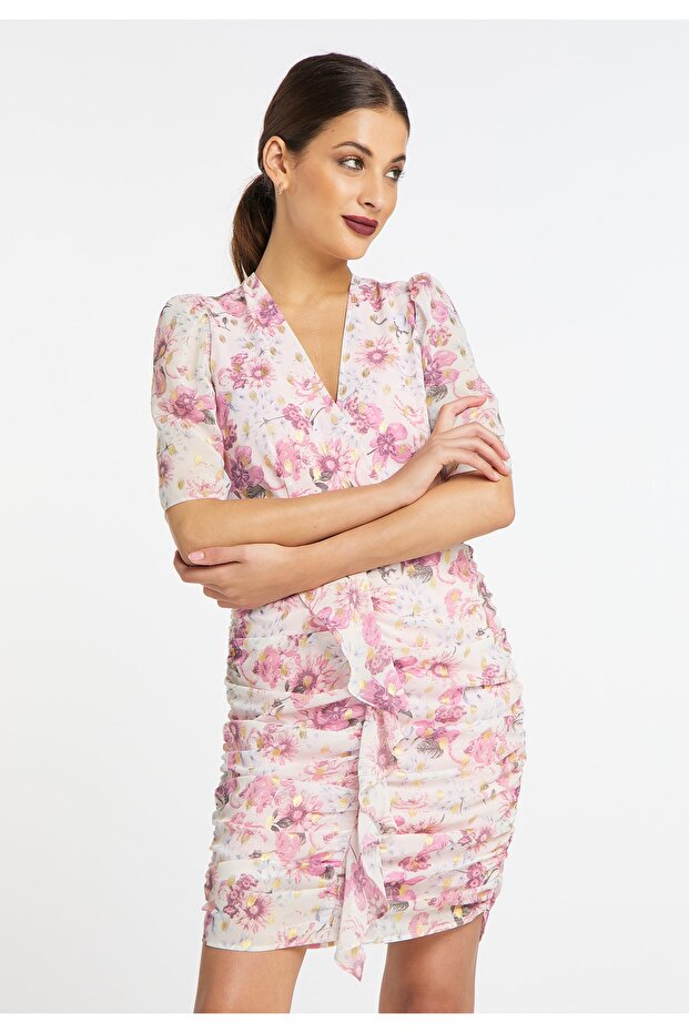 Drapiertes Kleid - 1