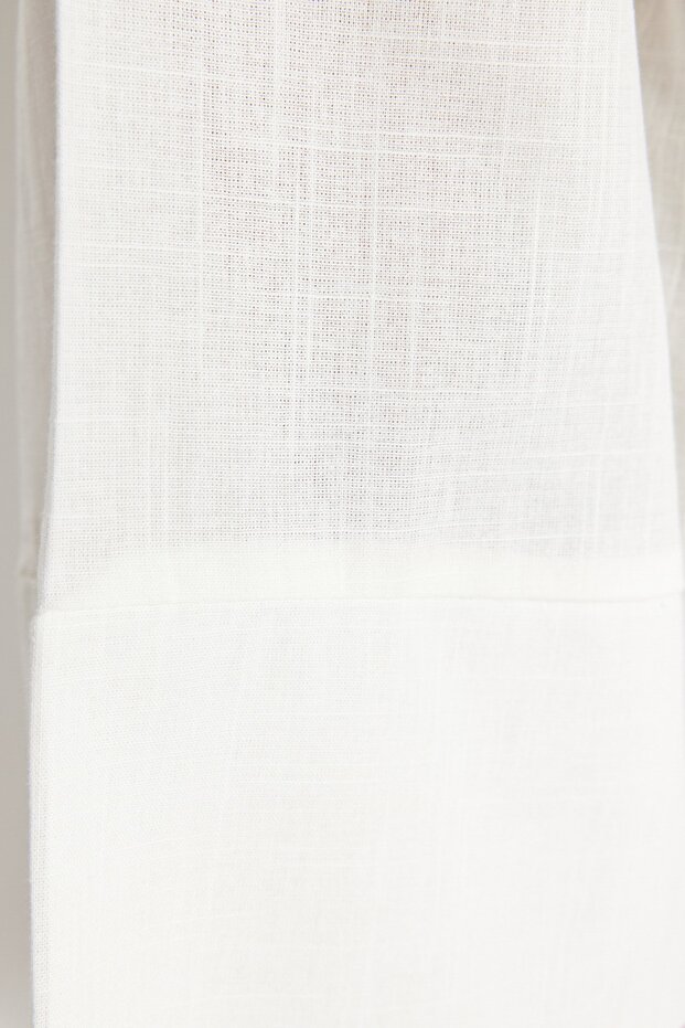 Plaj Giyim Beyaz Dokuma Kuşaklı Mini Kimono&Kaftan TBESS23KM00080 - 5