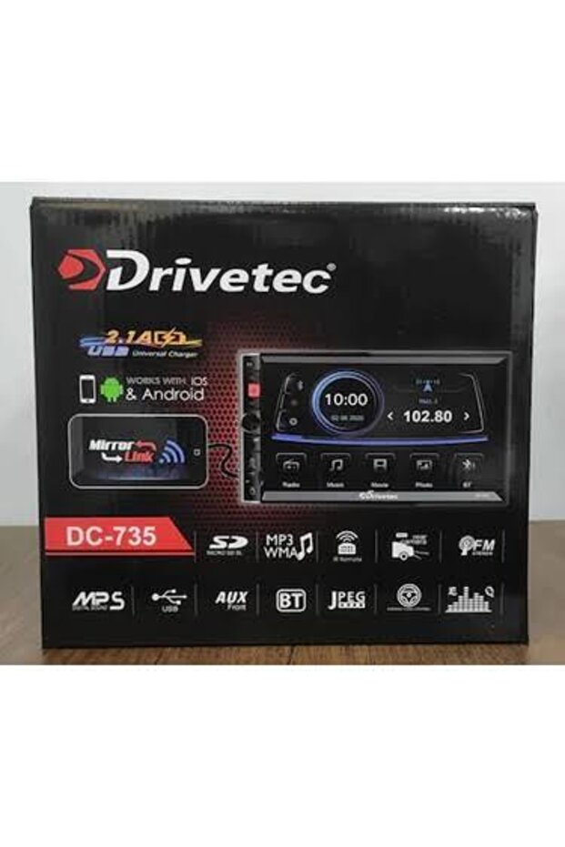 Volkswagen Bora Uyumlu Double Din Oto Teyp Drivetec Dc-725 Modeli Dokunmatik Multimedya+kamera - 3