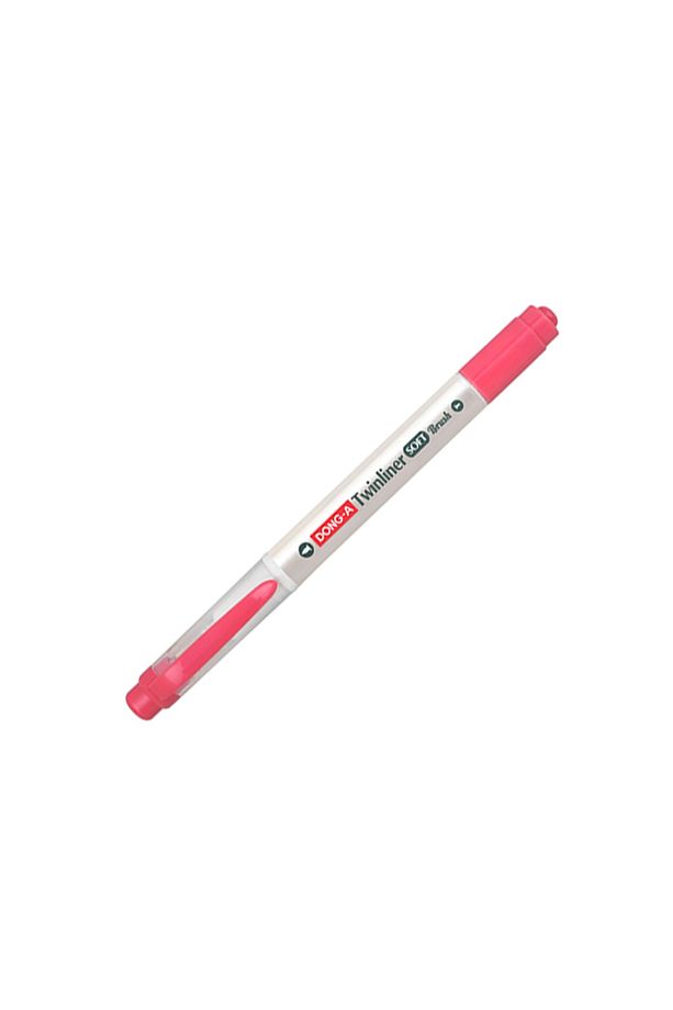 Twinliner Soft Brush Fırça Uçlu Işaretleme Kalemi Red No:13 - 2