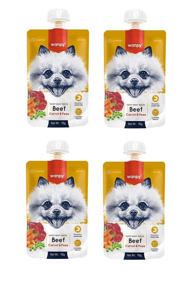 Taze Sığır Etli & Havuçlu Köpek Et Ezmesi 90 Gr. X 4 Adet - 1