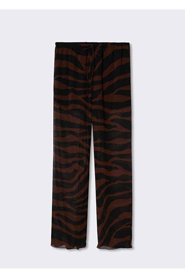 Gerade geschnittene Hose mit Tiermuster - 3