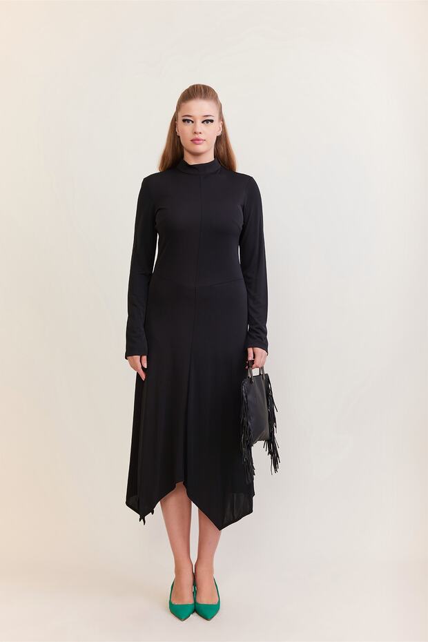 Asimetrik Elbise - 1