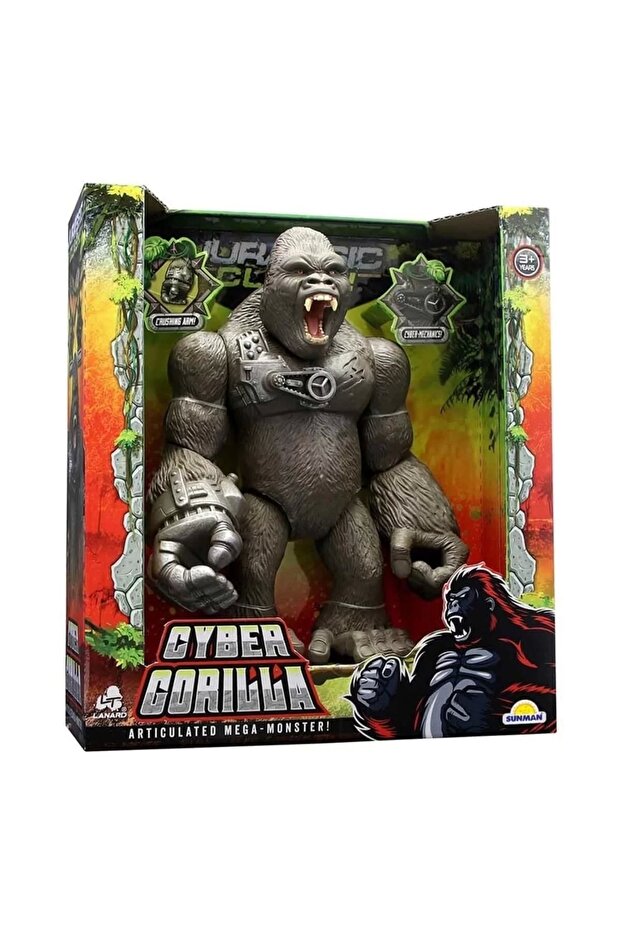 Jurassic Clash Siber Goril 27 Cm. - 1