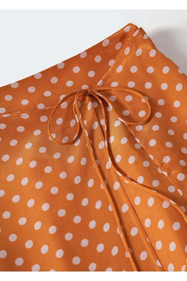 Puantiyeli Midi Etek - 8