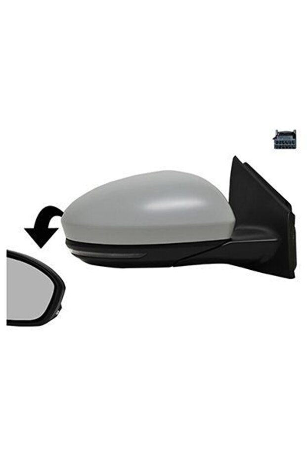 Renault Megane 4 -ıv Right Exterior Mirror Straight Electric 7 Plugs963019417r