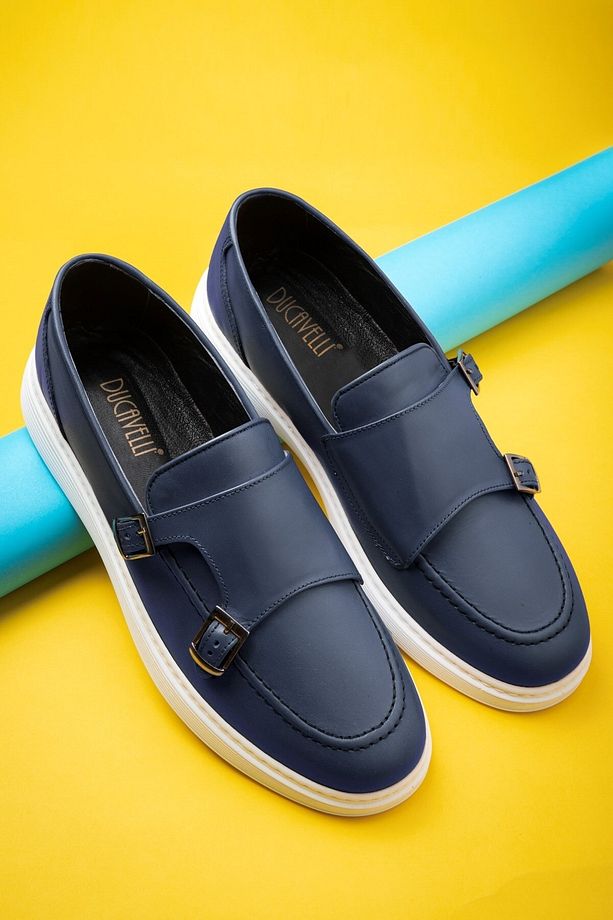 Strap Hakiki Deri Erkek Günlük Ayakkabı, Loafer Ayakkabı, Günlük Ayakkabı, Hafif Ayakkabı - 6