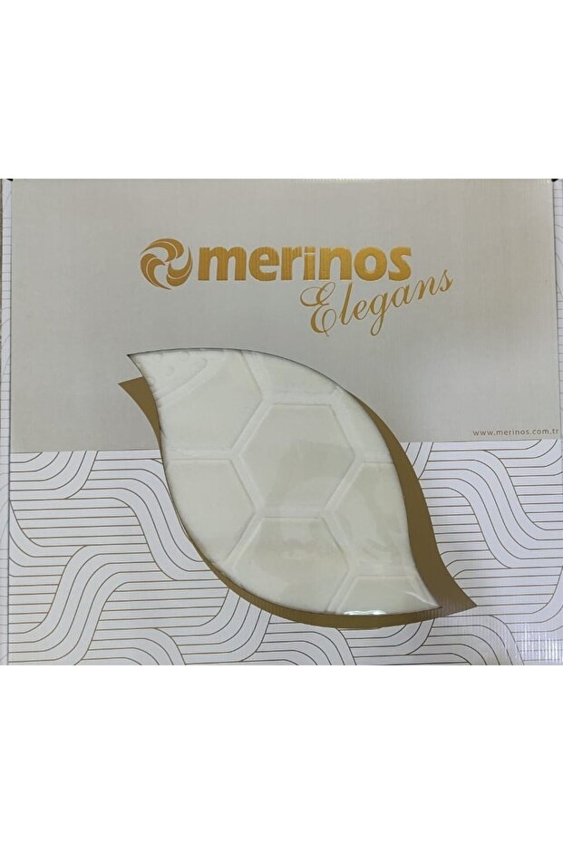 بطانية Merinos Elegans مزدوجة - مربعات على شكل عظمة، 220x240 سم