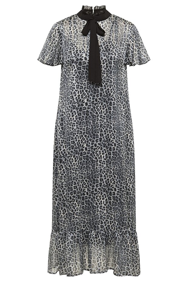 Midikleid s Leoprintem - 4