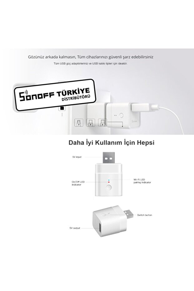 Micro Wifi 5v Usb Akıllı Adaptör - 6