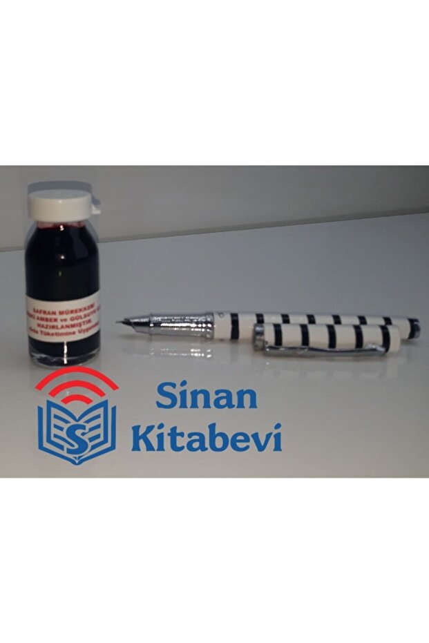 Red Saffron Ink and Saffron Pen Set 15 Cc
