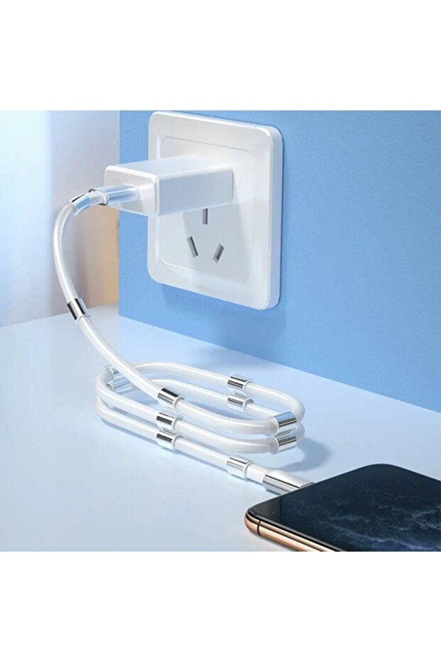 Orange Orjinal Mıknatıslı Kendini Toparlayabilen Manyetik Şarj Ve Data Kablosu Type-c - 3