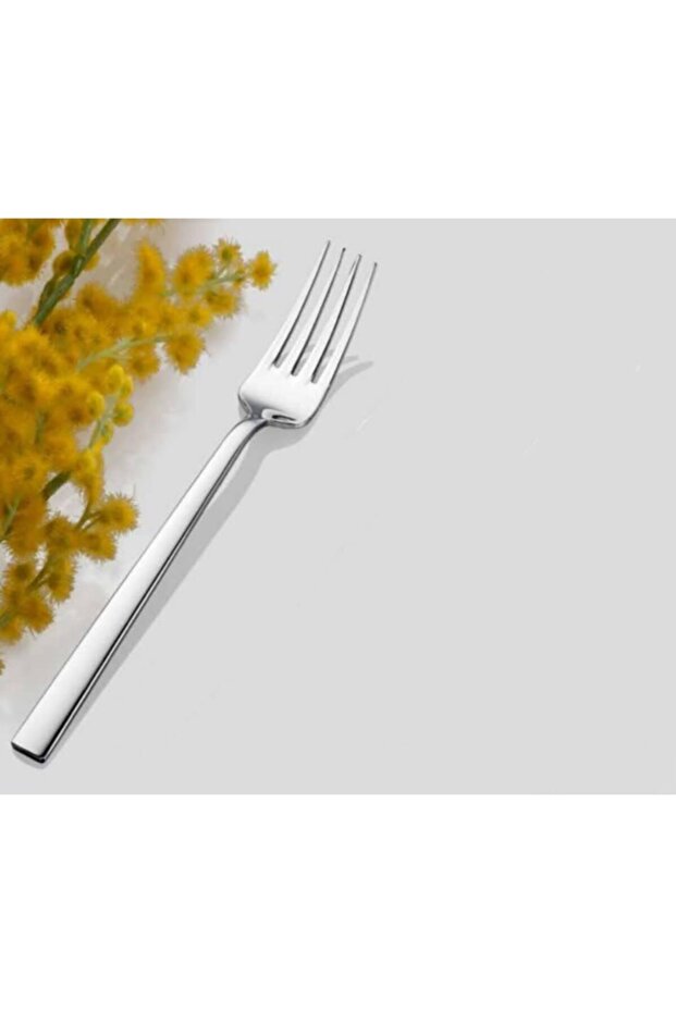 Çelik Nil Model 12'li Yemek Çatalı - 1