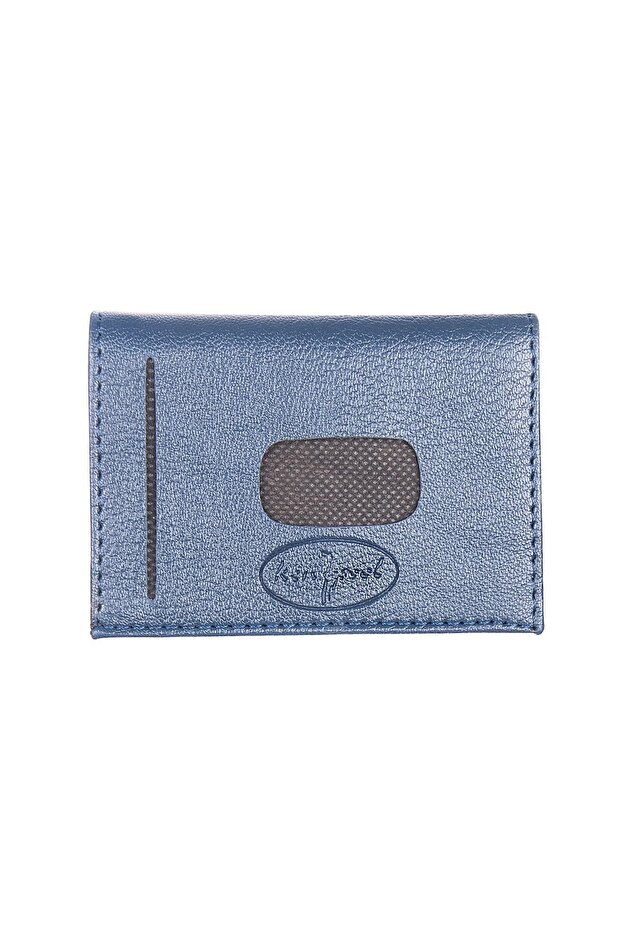 Perforated Inside Snap Opening Credit Card Holder Wallet 7 Compartments S.leather Laci (knp-6l) Model