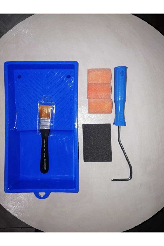 Painting Brush Set Velvet Roll 5