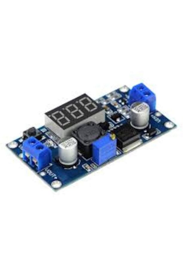 Voltmetreli Lm2596 Ayarlı Modül Ayarlanabilir 3a Güç Kaynağı - 1