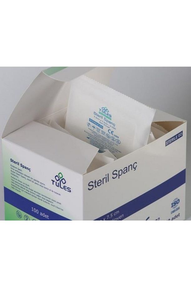 Tules Steril Spanç Emici Kompres 7,5 X 7,5cm 100 X 4 - 400 Adet - 3