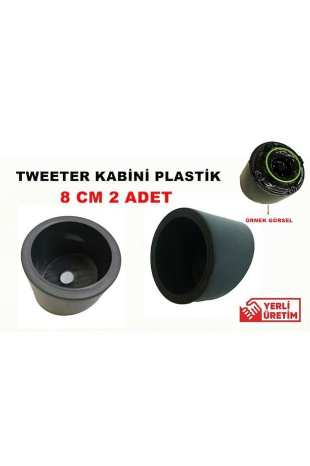 Oto 8cm Dome Midrange Tweeter Plastik Kabini 2 Adet - 1