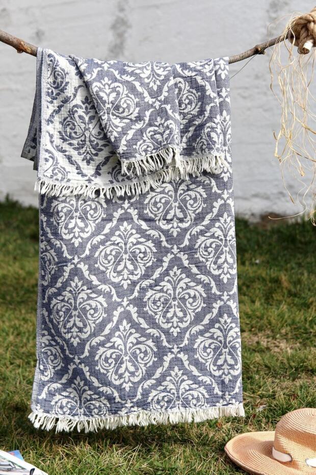 100% Cotton 90x180 Peshtemal Beach Towel Jacquard
