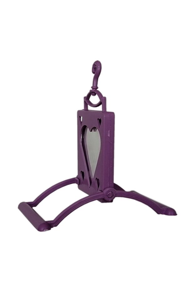 CLZ205 Heart Shaped Mirrored Bird Swing 10 cm