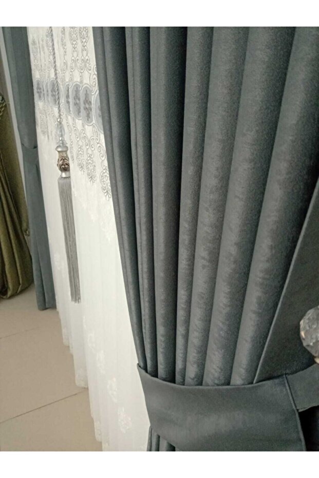 Suede Soft Fabric Background Curtain, - 1