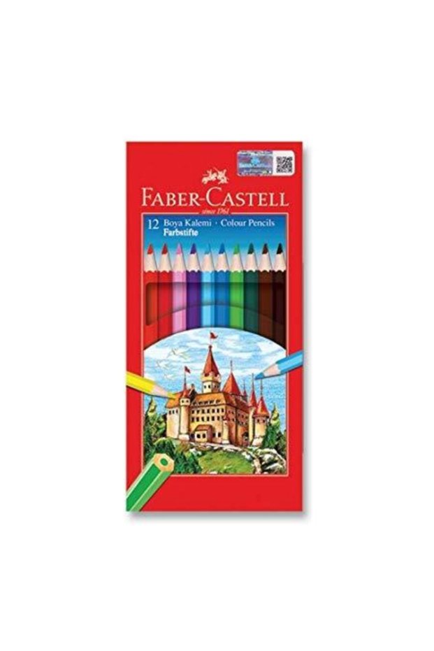 Faber-Castell Dry Paint Red Line Full Size 12 Color Cardboard Box 12 Li 5171 116312