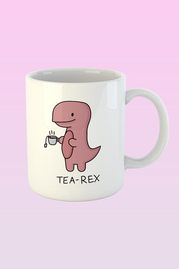 Tea - Rex ~ Trex Cute Dinosaur Printed Mug