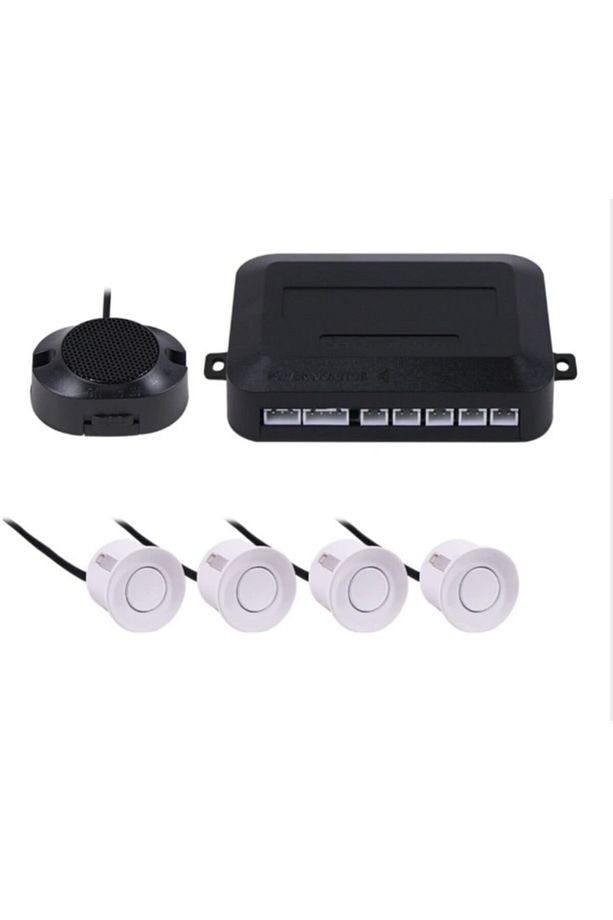 Kameralı Park Sensörü 4.3' Komple +4 Adet Sensör Beyaz - 2