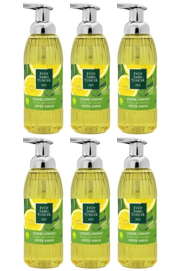 Zeytinyağlı Çeşme Limon Köpük Sabun 500ml X 6 Adet - 1
