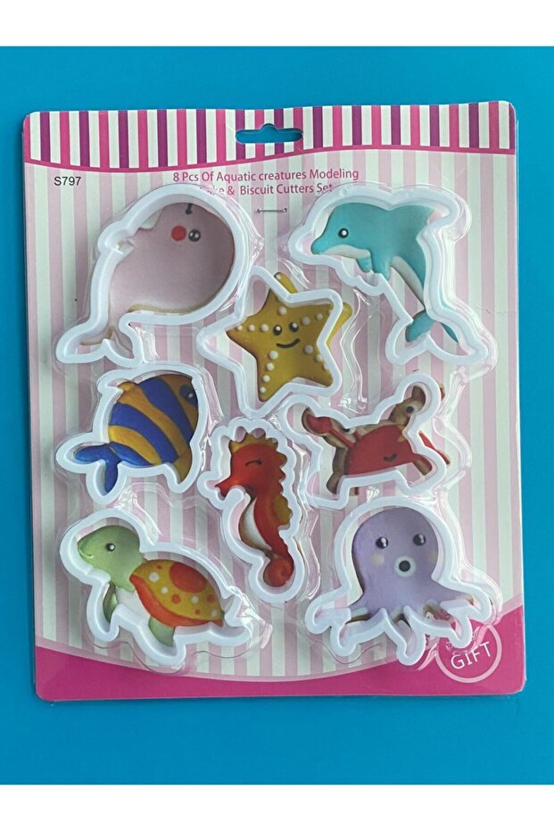 Sea Creatures Cookie Cutting Set