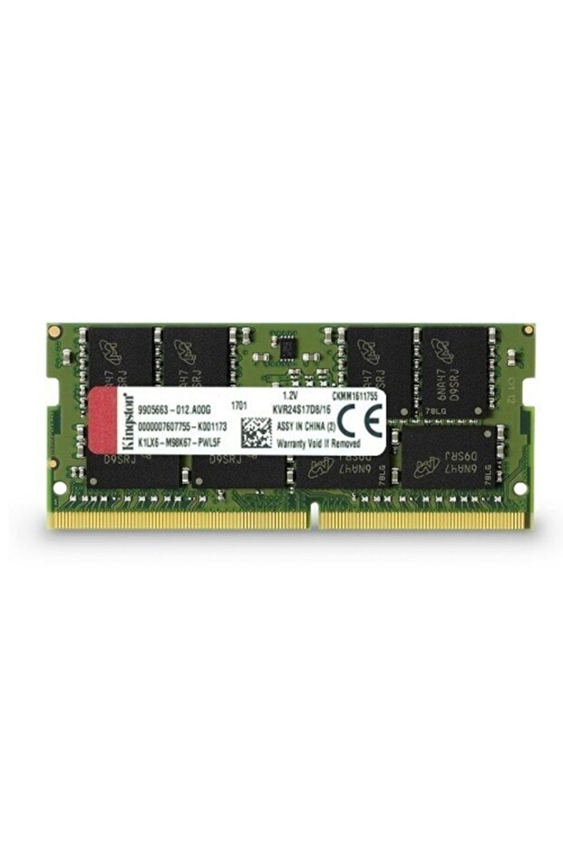 Kıngston Kvr24s17d8/16 16gb 2400m Ddr4 Sodimm Notebook Ram, 1,2v - 1
