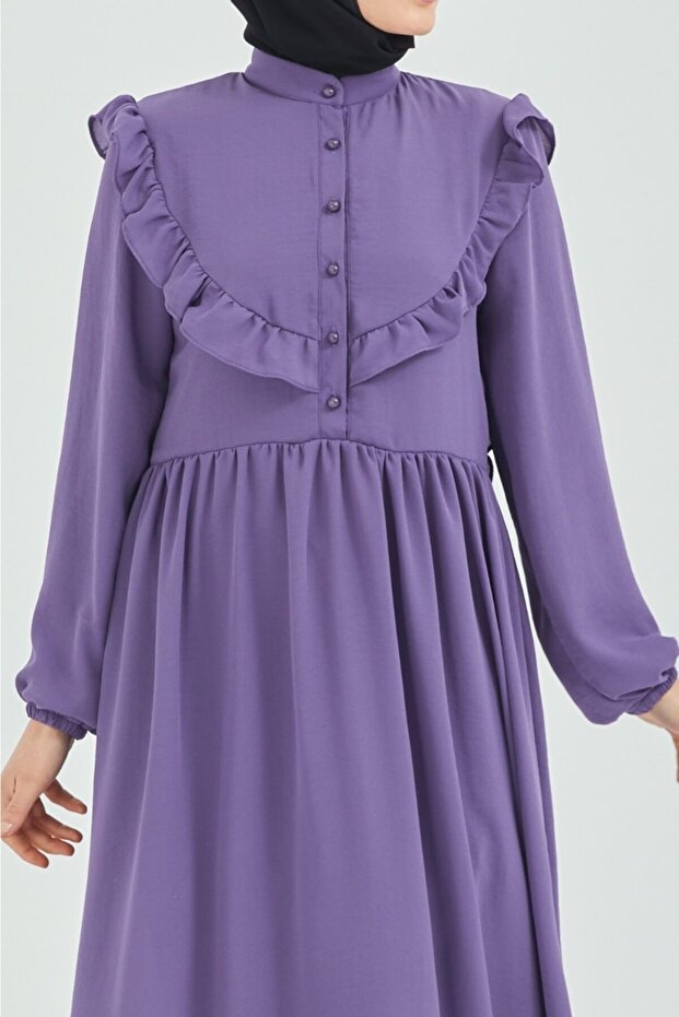 Krep Astarlı Elbise - 2