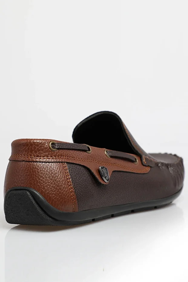 Kahve Taba Erkek Rog Loafer Ayakkabı - 4