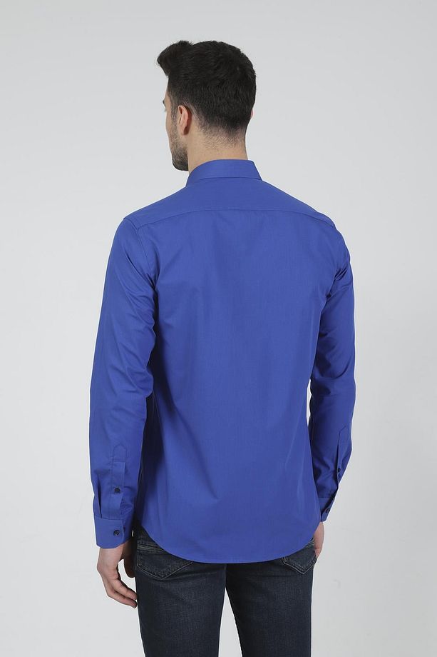 Slim Fit Uzun Kollu Erkek Gömlek 360-db09 - 5
