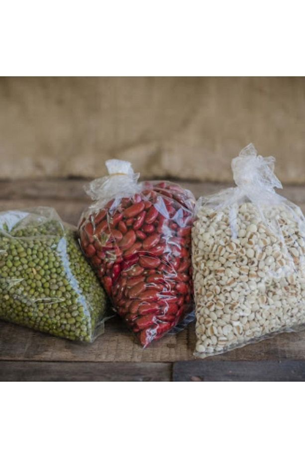 Bakkaliye Torbası 2'lik 1 Kg 23x36 Cm Naylon Torba Şeffaf Bakliyat Torbası Dolap Poşeti - 4