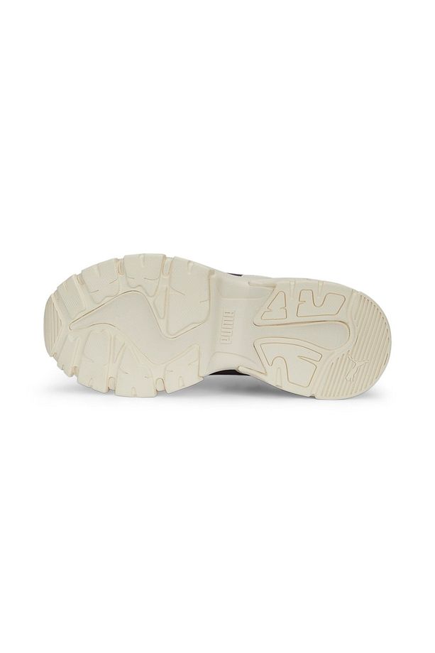 Cassia Via Yüksek Taban Bej Mor Kadın Sneaker Ayakkabı - 4