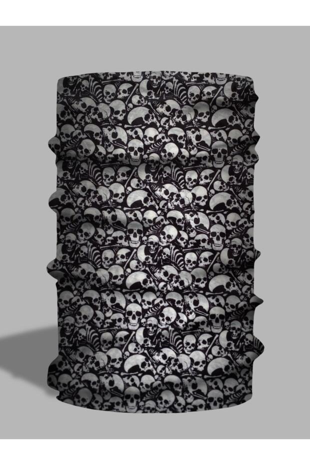 Skull Patterned Neck Collar - Baf Buff - 1