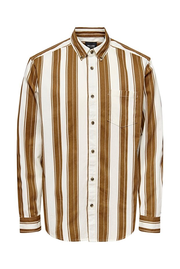 Onsbryce Ls Reg Strıpe Twıll Shırt - 1