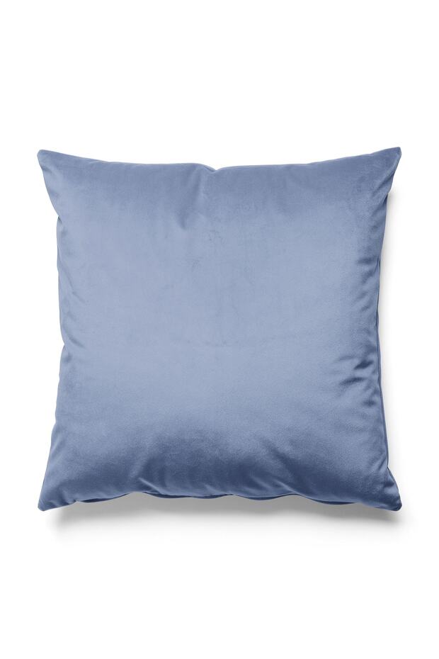 Solid Color - Single Color Throw Pillow Cover Upholstery Suede Fabric - Light Blue