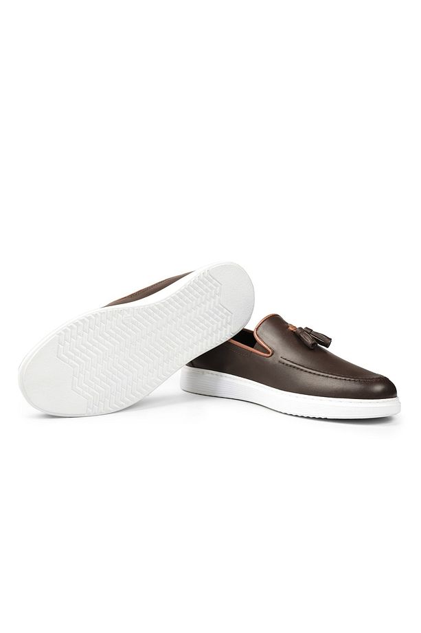 Fringe Hakiki Deri Erkek Günlük Ayakkabı, Loafer Ayakkabı, Hafif Ayakkabı, Yazlık Ayakkabı - 4