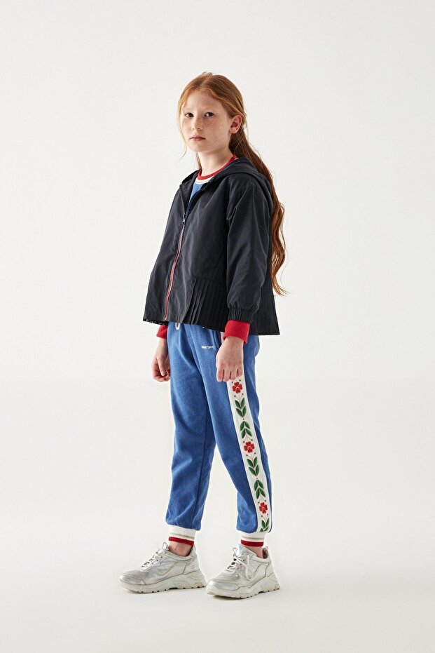 Girl's Navy Blue Raincoat 23psssw6717