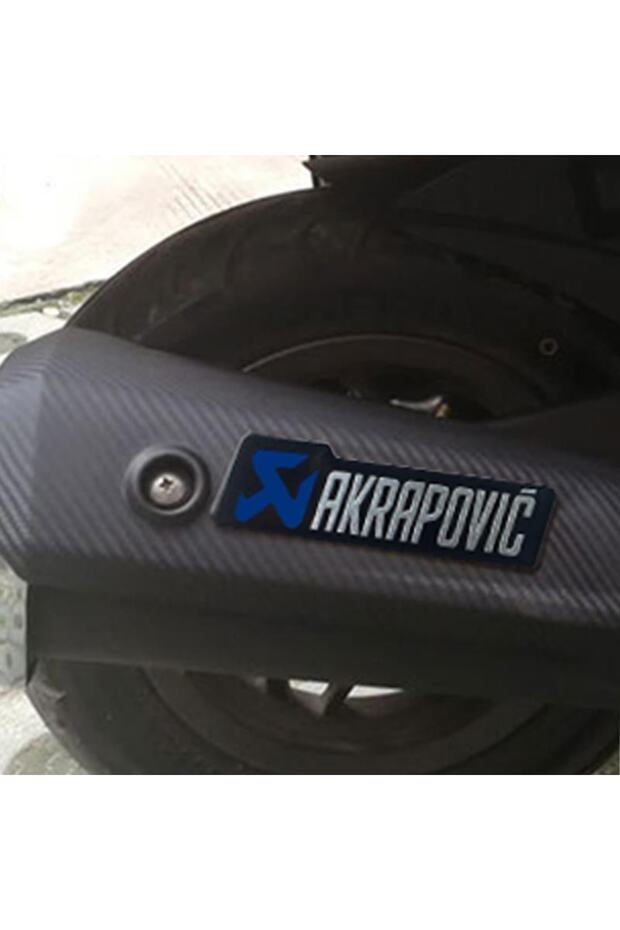Akrapovic Dikdörtgen Sticker Lacivert - 3