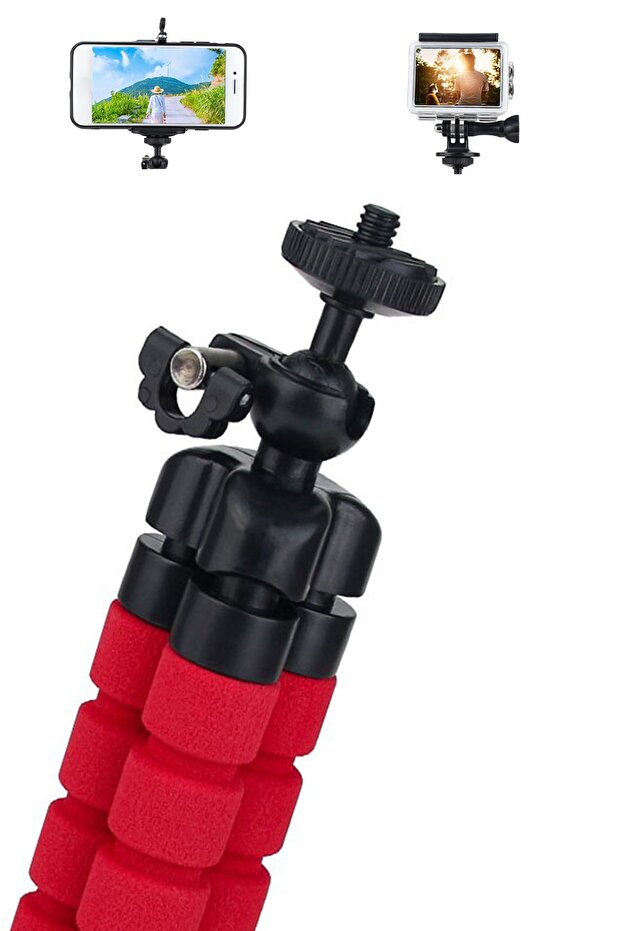 Akrobat Fleksi Tripod Ayarlanabilir 3 Ayaklı Tripod Pratik Bükülebilir Ayaklar Renkli Sd070 - 4