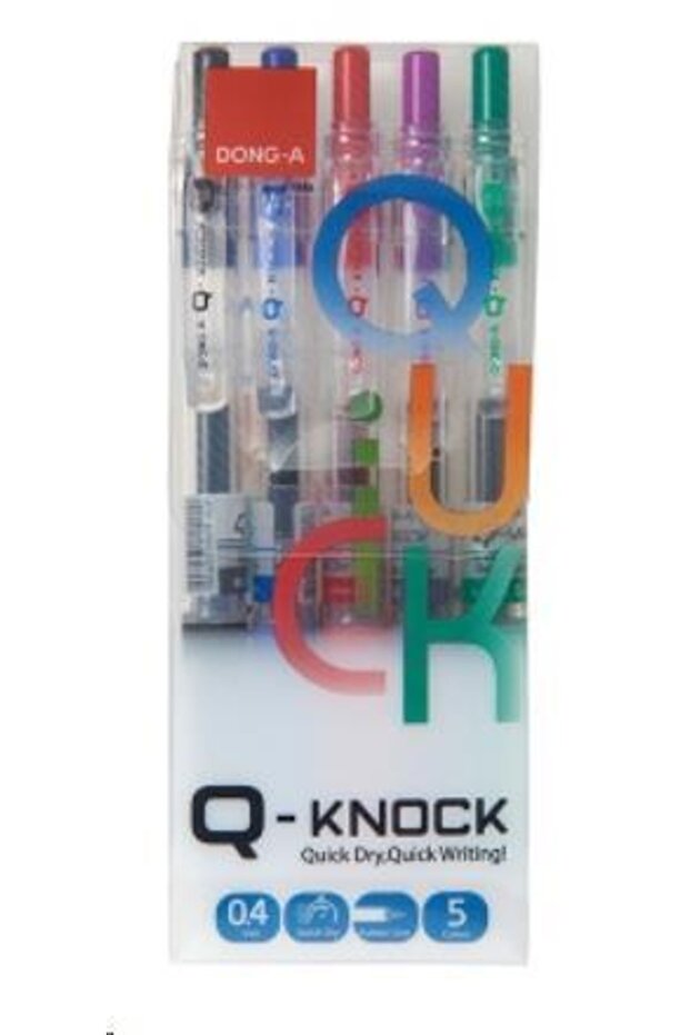 Dong A 5 Renk Q-knock 04 Mm Jel Kalem Seti - 1