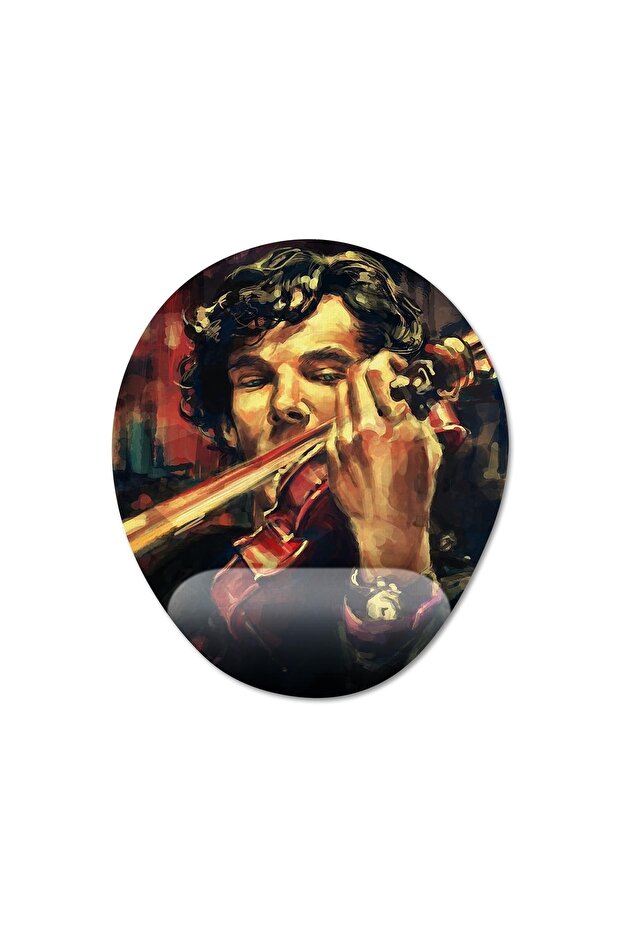 Benedict Cumberbatch Mousepad with Wrist Support Model - 3 Oval - 2