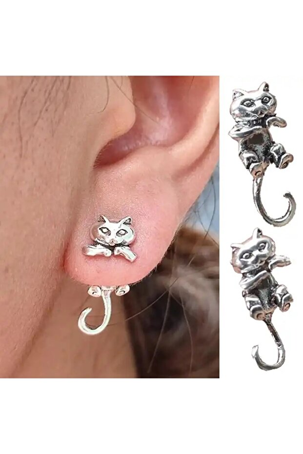 Sevimli Kedi Küpe - 1