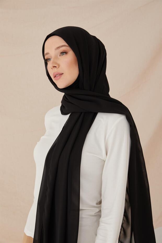 Şifonlu Bone Şal-renk - 3