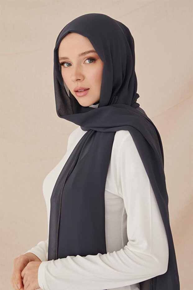 Şifonlu Bone Şal-antrasit - 4