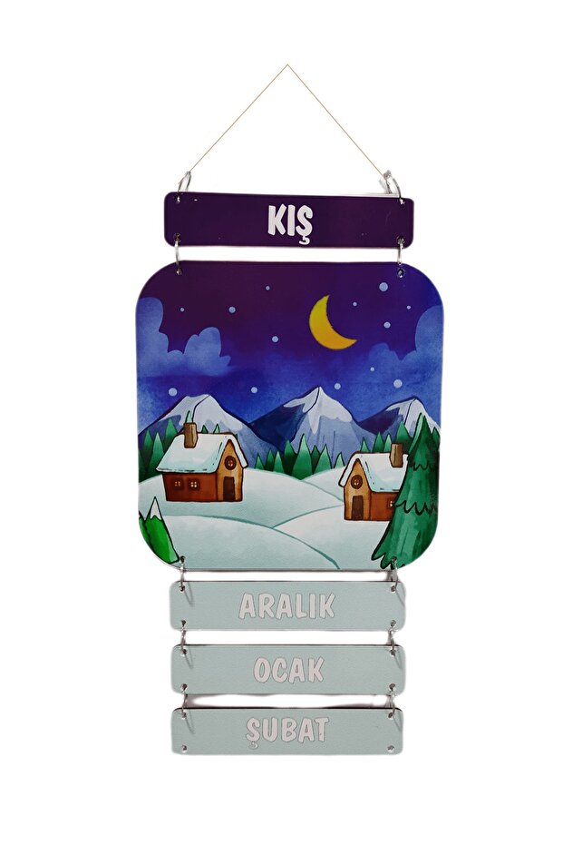 Ahşap Mevsimler Panosu - 3