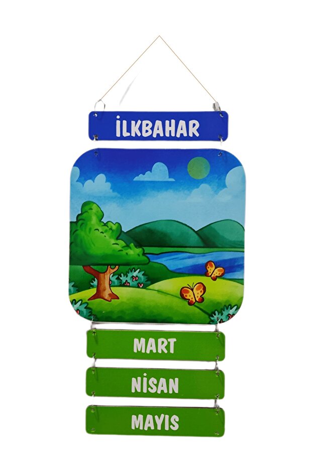 Ahşap Mevsimler Panosu - 4